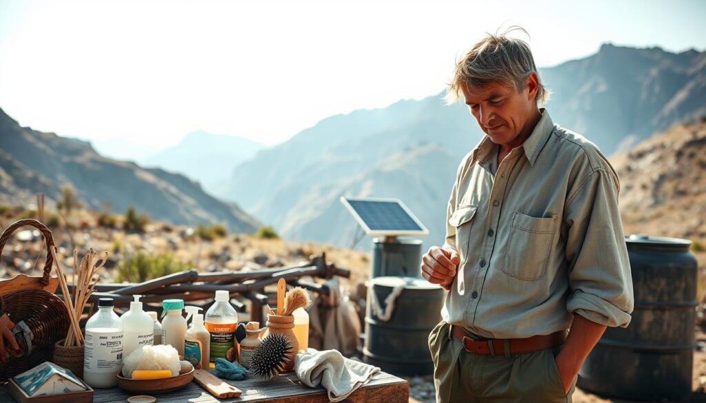 off-grid cleaning challenges