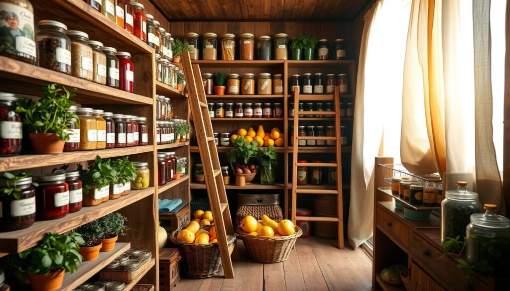 off grid pantry organization