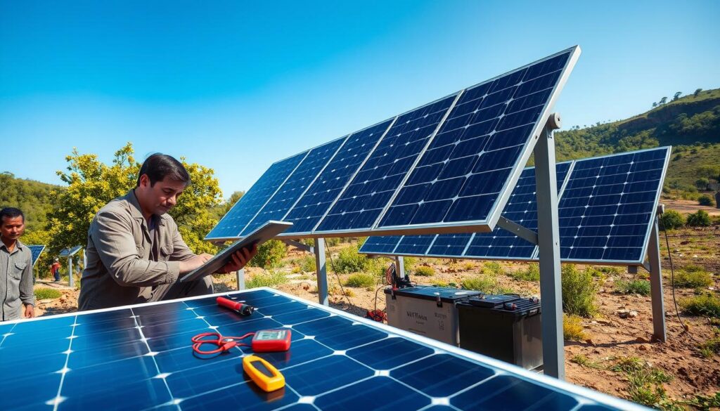 off grid solar setup maintenance