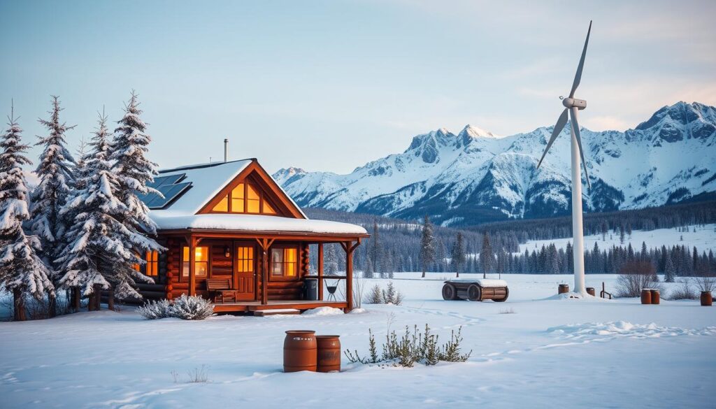 off-grid technology in winter