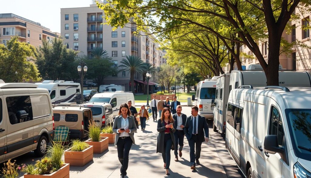 urban parking options for mobile living