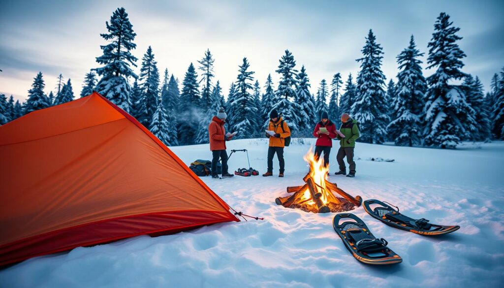winter camping safety